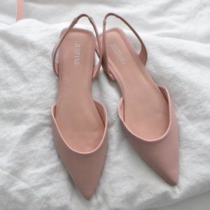 NEW Sling Back Blush Pink Flats